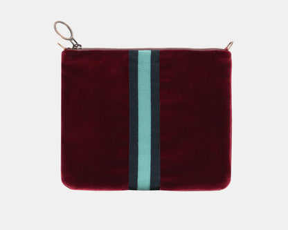 Vellutina Gros Grain Bordeaux e Turchese