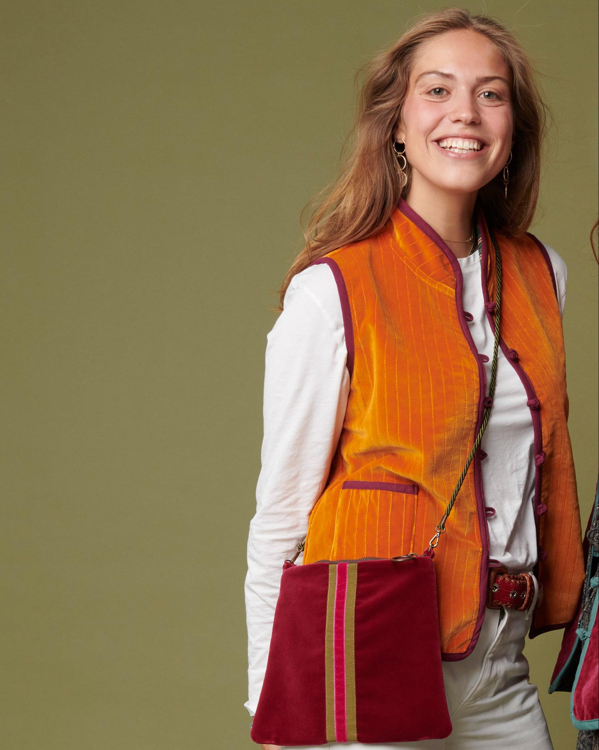 Gilet Arancione e Prugna