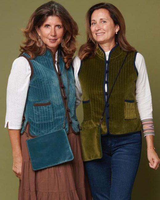 Gilet Verde Muschio e blu