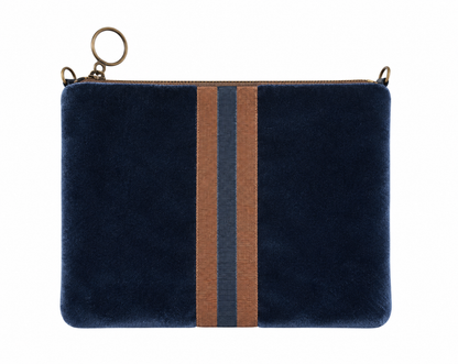 Vellutina con Grois Grain Blu e Marrone