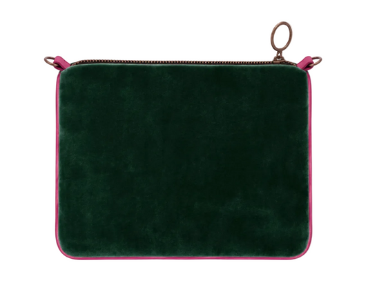 Vellutina Verde Bosco e Rosa