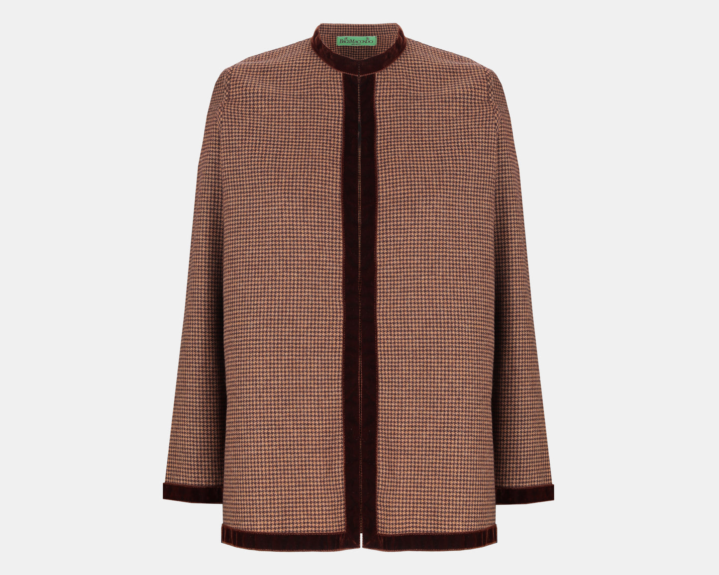 Giacca Pied-de-poule Marrone