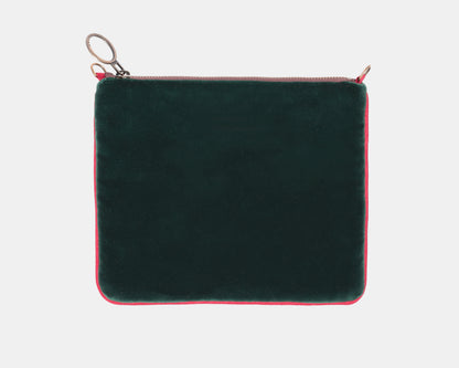 Vellutina Verde Bosco e Rosso