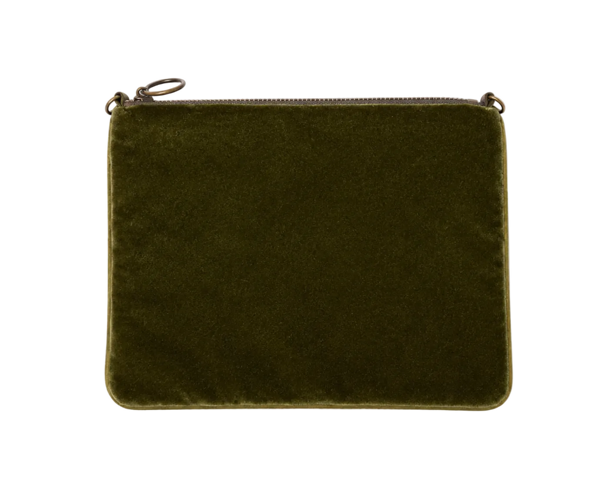 Vellutina verde muschio e blu double face