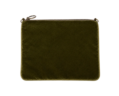 Vellutina verde muschio e blu double face